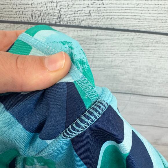 Ideology Plus Size Blue Green Tie Dye Ruffle Active Skort Size 1X - Picture 7 of 8
